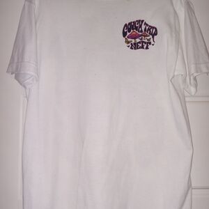Neff White Tee with Purple Graphic